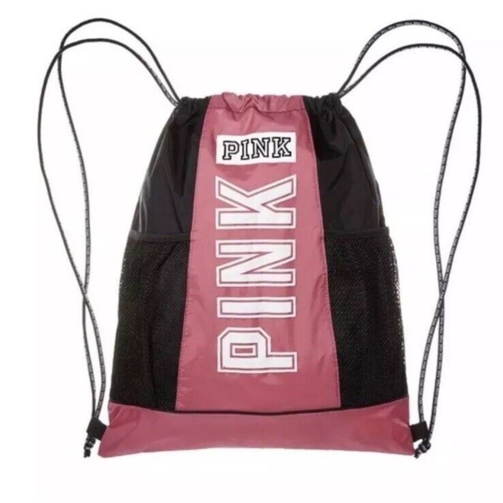 Pink  Drawstring Backpack